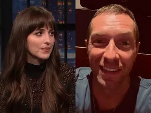 Coldplays Chris Martin & his ladylove Dakota Johnson reach Prayagraj for Mahakumbh 2025