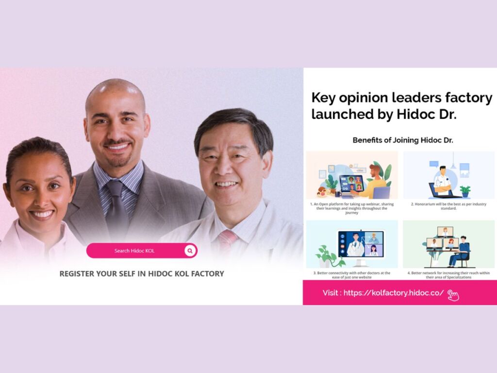 Hidoc Dr launches India’s first KOL Factory to bridge the gap between drug companies and reputed doctors